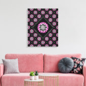 Bloom Blush Diagonal Patchwork Canvas Afdruk (Insitu (Woonkamer))