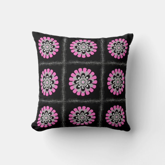 Bloom Blush Patchwork Kussen (Voorkant)