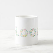 “BLOOM Botanical Letter Mug – Minimal Nature Typog (Centre)
