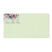 Bloom & Brand Shipping Etiket (Voorkant)