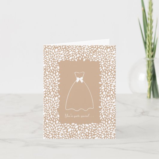 Bloom Bridesmaid Request Kaart (Voorkant)