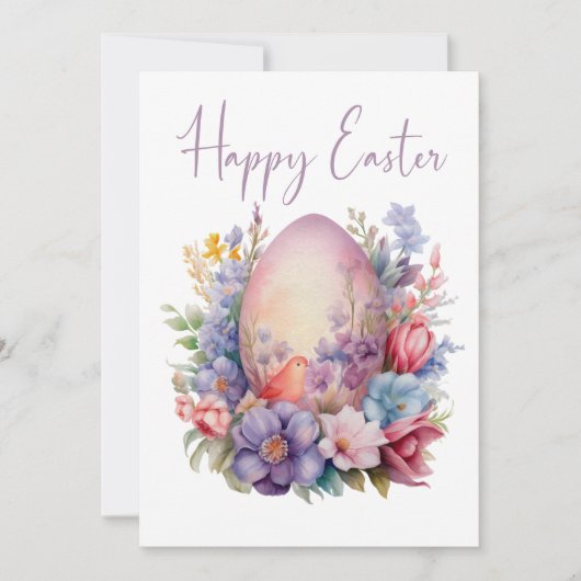 Bloom & Chirp – Easter Elegance Kaart (Voorkant)