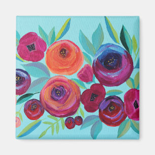 Bloom Colorful Floral Magnet Magneet