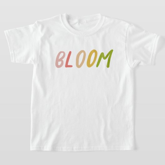 Bloom Cute Colorful Simple kinder T-shirt (Laagn)