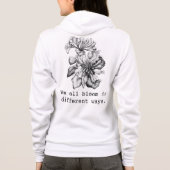 Bloom de différentes manières sweat - shirt à capu (Dos)