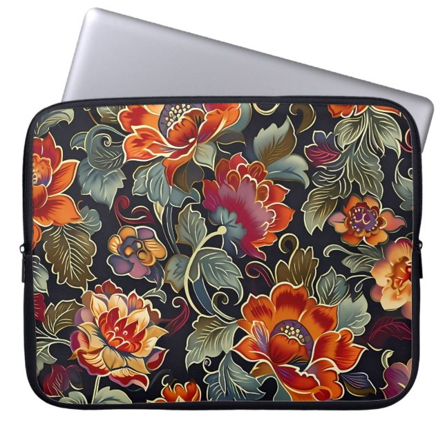  Bloom Elegance Computer Sleeve (Voorkant)