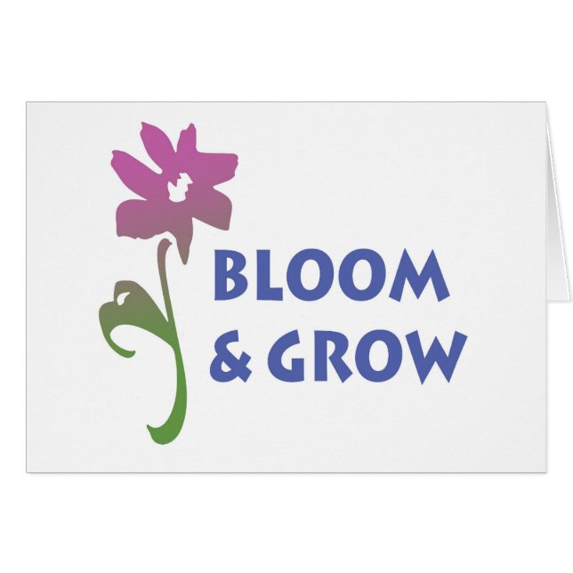 Bloom en Grow (Voorkant Horizontaal)