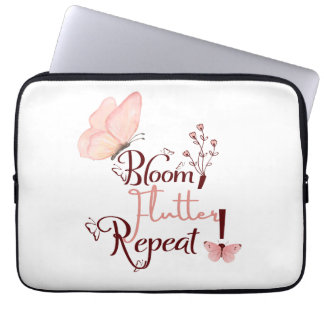 Bloom fladder Herhaal laptophoes Laptop Sleeve