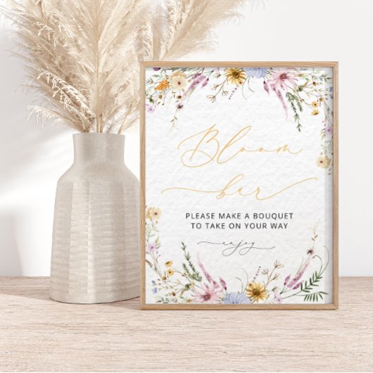 Bloom fleur sauvage | Poster du bar à fleurs