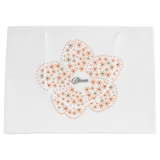 Bloom Floral Design – Beige and Orange Flower  Groot Cadeauzakje
