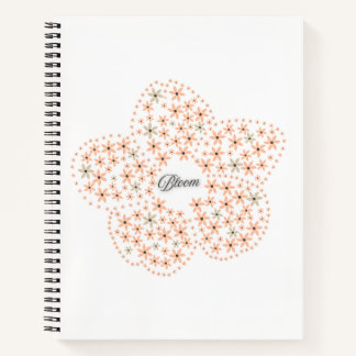 Bloom Floral Design – Beige and Orange Flower  Notitieboek