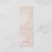 Bloom Floral Mini Bladwijzer Contactkaartje (Achterkant)