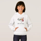 Bloom From Within – Kids Cozy Hoodie | Cute Floral (Devant entier)