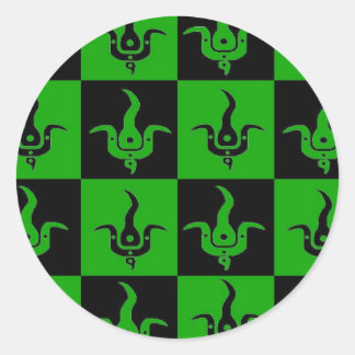 Bloom geruite logo stickers