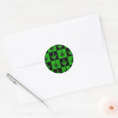 Bloom geruite logo stickers (Envelop)