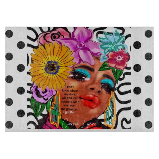 Bloom Glass Cutting Board Snijplank (Voorkant)