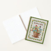 Bloom & Grow Embroidered Teacup Floral Journal (Intérieur)