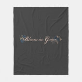 Bloom in Grace Fleece Deken (Voorkant)