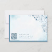 Bloom In the Winter QR code cartes RSVP (Devant)