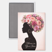 Bloom in Your Time Inspirational Magnet (Recto/Verso)