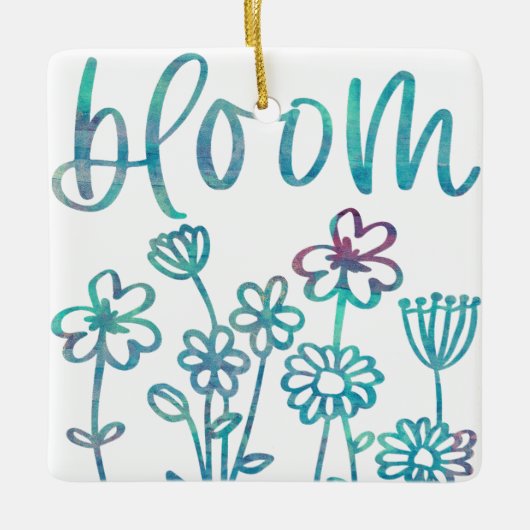 BLOOM KERAMISCH ORNAMENT (Voorkant)