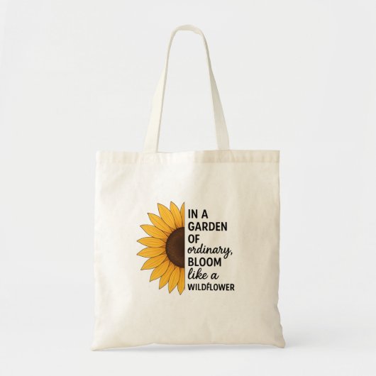 Bloom Like a Wildflower Tote Bag (Voorkant)