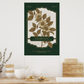BLOOM MENSUEL - POSTER CADEAU DE FLEURS DE NAISSAN (Cuisine)