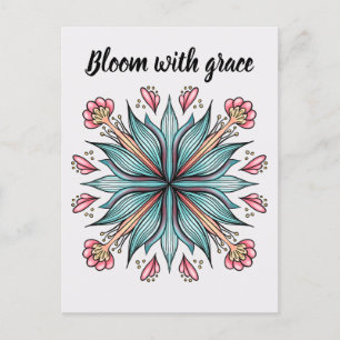 Bloom met Grace: Lente Bloemen Briefkaart