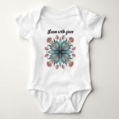 Bloom met Grace: Lente Bloemen Romper (Voorkant)