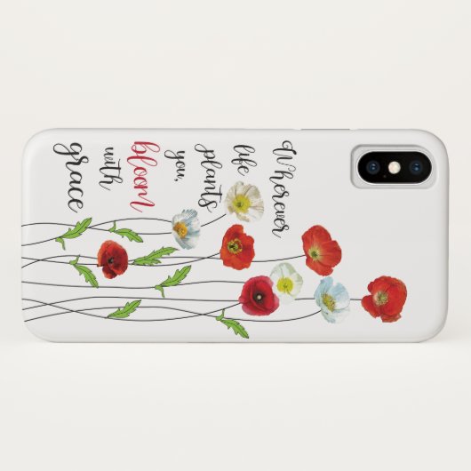 Bloom met Poster van kalkoenbloemen Case-Mate iPhone Case (Achterkant (horizontaal))