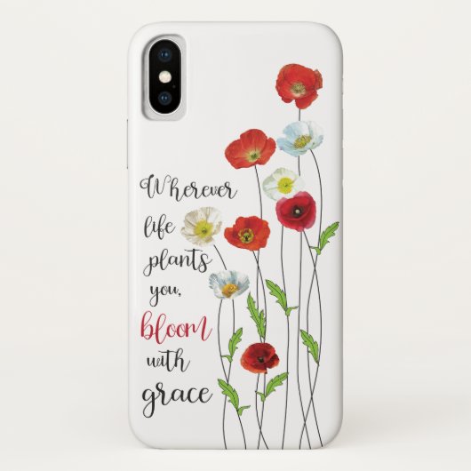 Bloom met Poster van kalkoenbloemen Case-Mate iPhone Case (Achterkant)