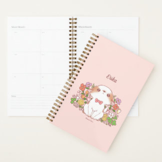 Bloom Mochi en Bloemen Aanpasbare Naam Planner