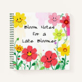Bloom Notes for a Late Bloomer – Bloemen Notitieboek (Voorkant)