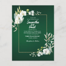 Bloom of Love Wedding Invitation Briefkaart