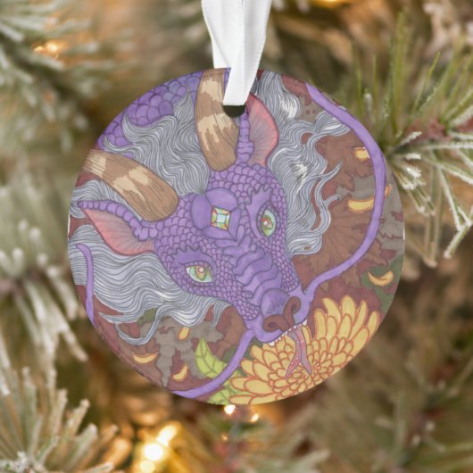 Bloom Paarse Dragon Ornament (Boom)