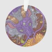 Bloom Paarse Dragon Ornament (voorkant)