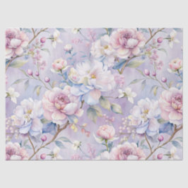  Bloom Pastel Paarse Bloemen Decoupage Art Tissuepapier