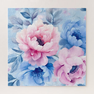 Bloom Pastel Petals Waterverf Legpuzzel
