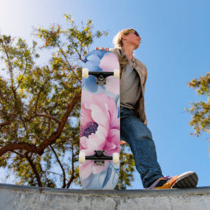  Bloom Pastel Petals Waterverf Skateboard