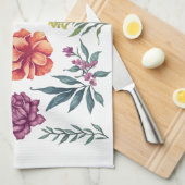 Bloom Pop – Colorful Floral Theedoek (Quarter Fold)