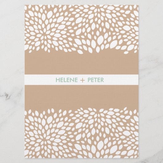 Bloom programme de mariage personnalisable en Cash (Devant)