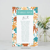 Bloom Retro Abstract Kleurrijke Wildflower Tafel N