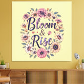 Bloom & Rise Canvas Afdruk (Insitu (Woonkamer))