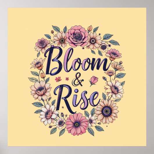 Bloom & Rise Poster (Voorkant)