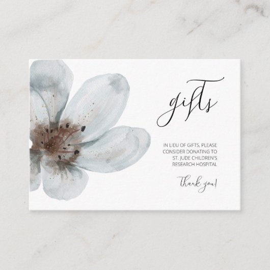 Bloom · Romantisch Modern Floral · Elegant Script Informatiekaartje (Voorkant)