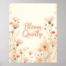 Bloom Rustig Inspirerend Citaat Typografie