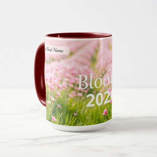 Bloom Swirl Mok Persoonlijk (Voorkant links)