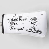 Bloom Through Trials – Strength from the Cracks Golfheadcover (Voorkant)