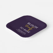 Bloom Twenty to Bask I Violet Volwassen Verjaardag Papieren Bordje (Gebogen)