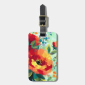 Bloom Vibrant Bloementuin Bagagelabel (Voorkant verticaal)